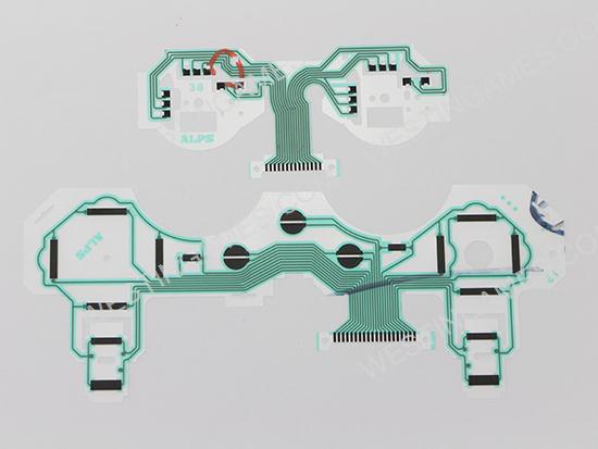 Original New Model Conductive Film Keypad Flex Cable Set for Playstation 3 PS3 Dualshok Controller