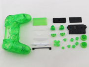 Replacement Complete Housing Shell Case for PS4 Dualshock 4 Controller - Transparent Green