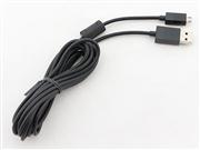 Smart LED USB Charging Cable 2.7m USB to Micro for XBOX ONE and PS4 Wireless Controller (OEM A+)