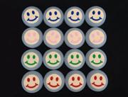 Smiley Face Design Anti-slip Silicone Thumb Stick Grips Caps for PS4/PS3/XBOX 360 Controller - White