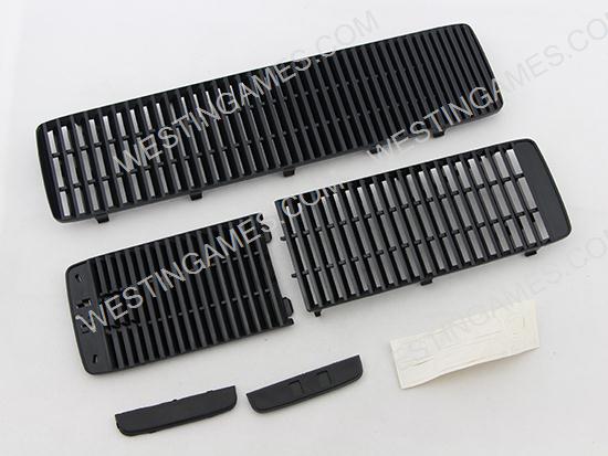 Replacement Top and Bottom End Net Caps Black for XBOX360 Slim