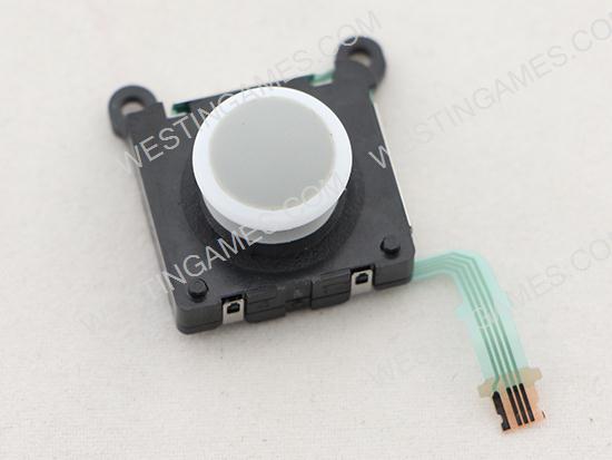 White 3D Button Analog Sticks Controller Thumbstick Replacement Parts for PS VITA PSV 2000 - Pulled