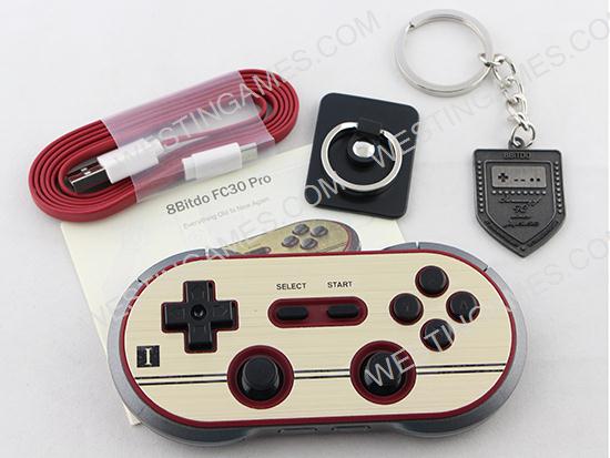 8Bitdo 30th FC30 Pro Bluetooth Wireless Gamepad Controller for Android IOS MacOS PC and Switch 02