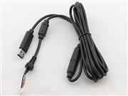 5 Pin Wired Controller USB Cable with Breakaway for XBOX 360 Joystick - Black