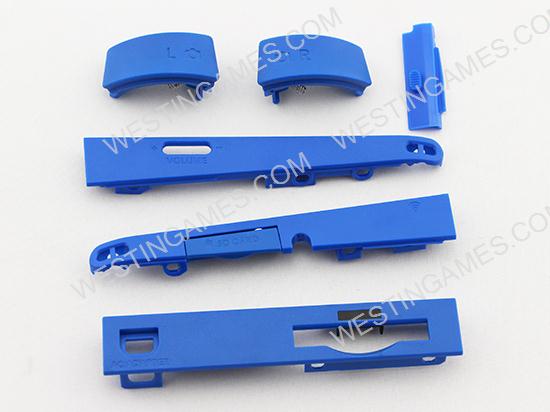 Original Repair Part Full Side Housing Part L and R button for Nintendo 2DS - Blue