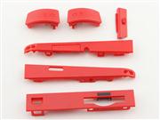 Original Repair Part Full Side Housing Part L and R button for Nintendo 2DS - Red