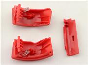 Original Repair Part Full Side Housing Part L and R button for Nintendo 2DS - Red 04