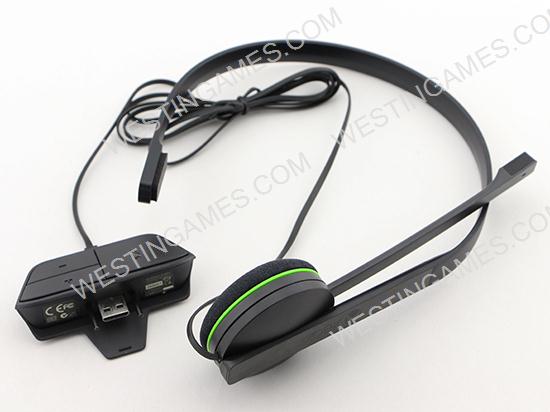 Original Wired Chat Headset with Adapter for Xbox One - Black