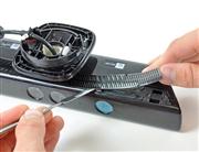 Replacement Left and Right Bottom Grille Shell Set for XBOX 360 Slim Kinect Sensor - Black 02