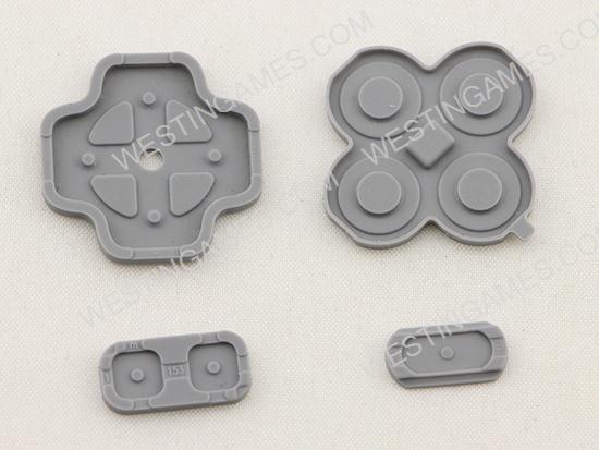 Replacement Buttons Conductive D-Pad Rubber for NEW 3DS 4-Piece Set (Original)
