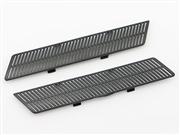 Replacement Left and Right Bottom Grille Shell Set for XBOX 360 Slim Kinect Sensor - Black