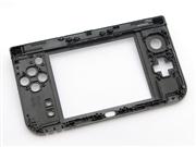 Original Hinge Part Bottom Middle Housing Button Shell Replacement for NEW 3DS XL 2015 Silver-Black 03