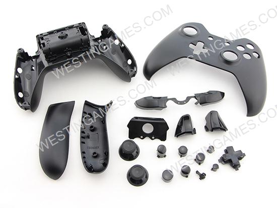 New Full Housing Shell Case Replacement for XBOX ONE 3.5mm Wireless Controller - Black