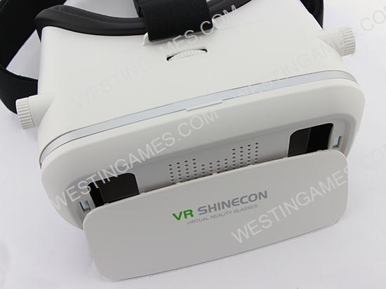 VR Shinecon 1Gen Virtual Reality VR 3D Glasses Movies Game for Mobile Phone - White 04