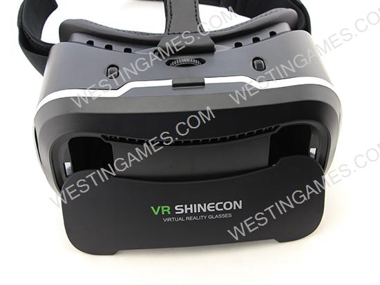 New VR Shinecon 2Gen Virtual Reality VR 3D Glasses Movies Game for Mobile Phone - Black 04