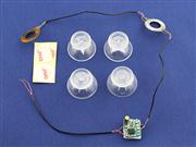 Colors LED Light Up Thumb Sticks Mod with Clear Thumbsticks Cap Set for PS4 and XBOX ONE Controller