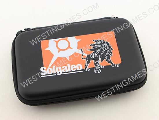 Pokemon EVA Hard Case Carry Pouch with Skin Sticker Black for NEW 3DS XL/LL - Solgaleo