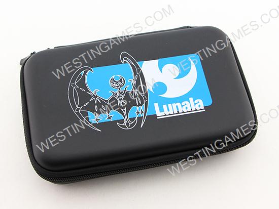 Pokemon EVA Hard Case Carry Pouch with Skin Sticker Black for new 3ds xl/LL - Lunala