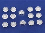 14in1 Magic Removable Plastic Thumb Stick Cap for PS4 and XBOX ONE Controller - Clear White 02