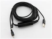 2in1 16Ft 1.5A USB Charging Cable Cord with LED Light for PS4/XBOX ONE/PS3/PS Move Controller