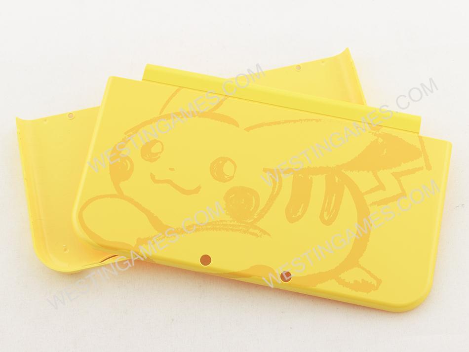 Original Limited Top and Bottom Housing Shell Case Part for NEW 3DS LL/XL - Pokemon Yellow JP