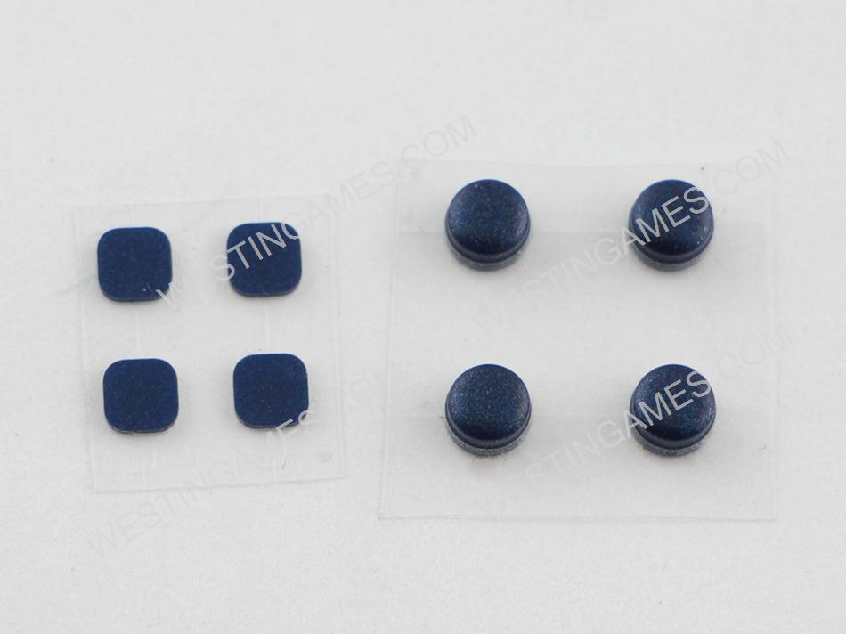 Original Rubber Nubs Screw Covers Set Replacement Parts for NEW 3DS XL - Blue