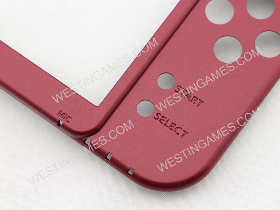 Original Hinge Part Bottom Middle Housing Button Shell Replacement for NEW 3DS XL 2015 - Red 02