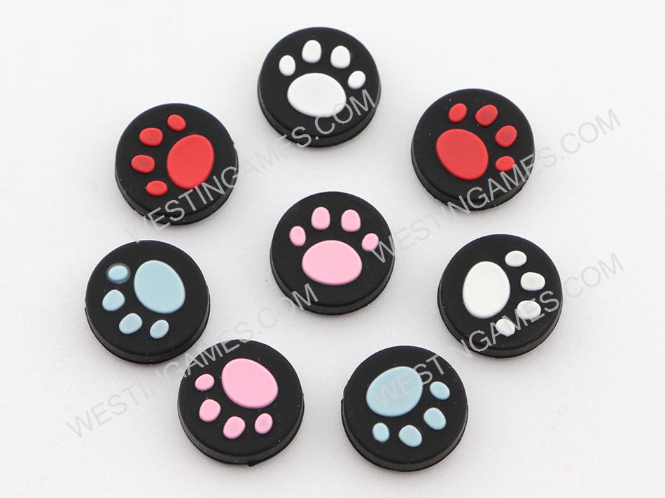 Cat Claw Design Anti-slip Silicone Thumb Stick Grips Caps for PS Vita PSV - 4 Colors