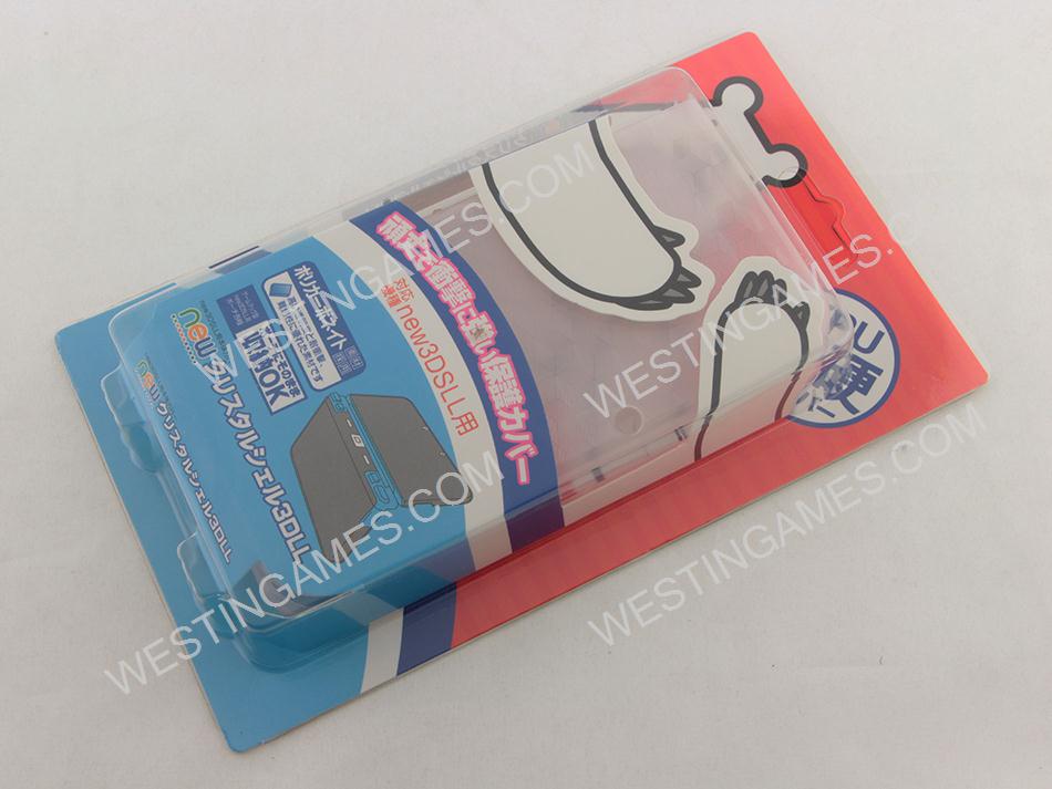 New Style Clear Rubber TPU Soft Gel Game Protective Skin Case Cover for NEW 3DS LL/XL - White