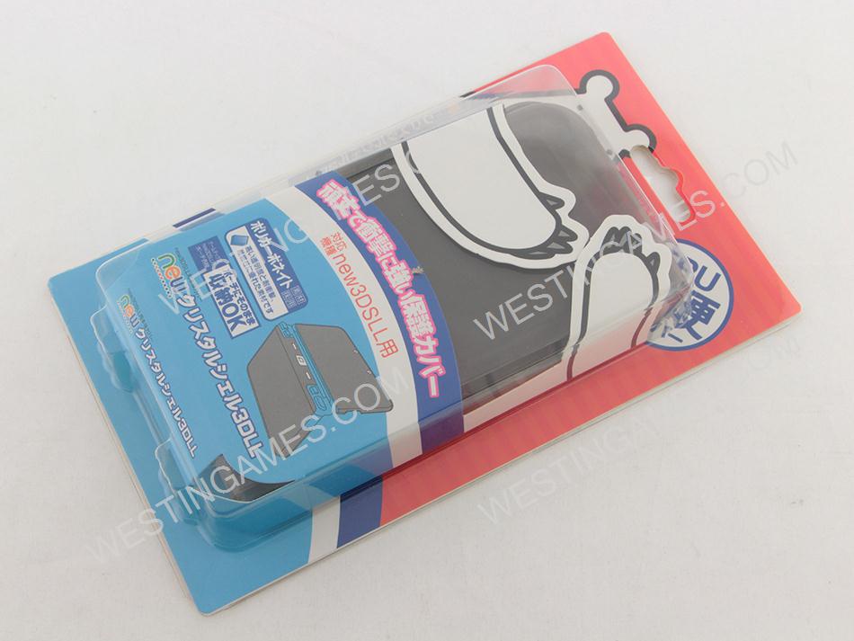 New Style Clear Rubber TPU Soft Gel Game Protective Skin Case Cover for NEW 3DS LL/XL - Black