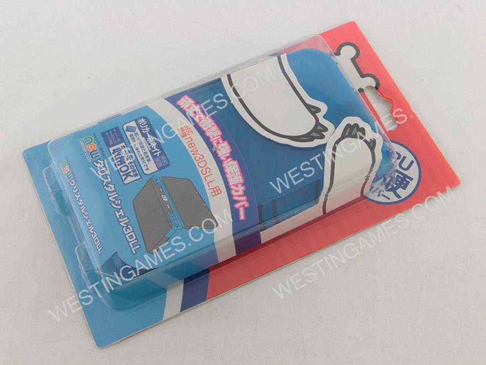 New Style Clear Rubber TPU Soft Gel Game Protective Skin Case Cover for NEW 3DS LL/XL - Blue