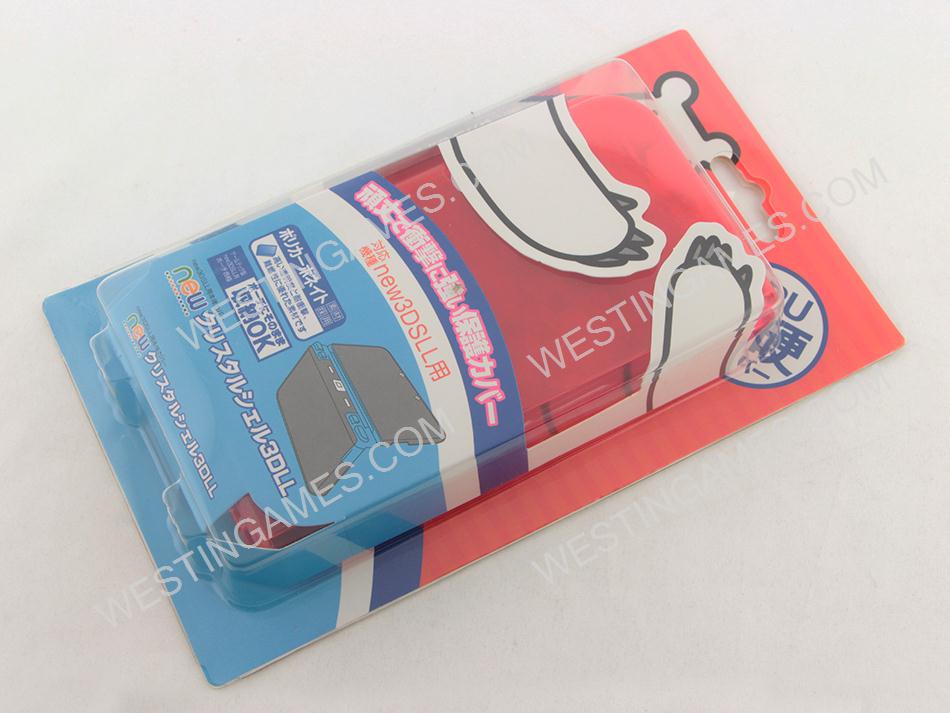 New Style Clear Rubber TPU Soft Gel Game Protective Skin Case Cover for NEW 3DS LL/XL - Red