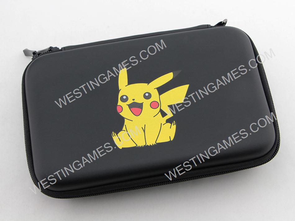 Pokemon EVA Hard Case Carry Pouch with Skin Sticker Black for NEW 3DS XL/LL - Pikachu