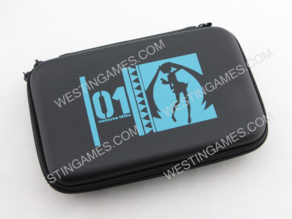Pokemon EVA Hard Case Carry Pouch with Skin Sticker Black for NEW 3DS XL/LL - Hatune Miku