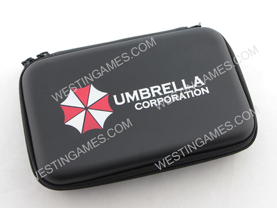 Pokemon EVA Hard Case Carry Pouch with Skin Sticker Black for NEW 3DS XL/LL - Umbrella Corporation