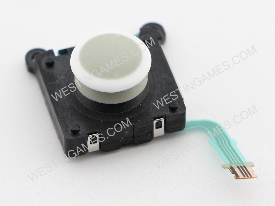 Original 3D Button Analog Sticks Controller Thumbstick Replacement Parts for PS VITA PSV 2000 White