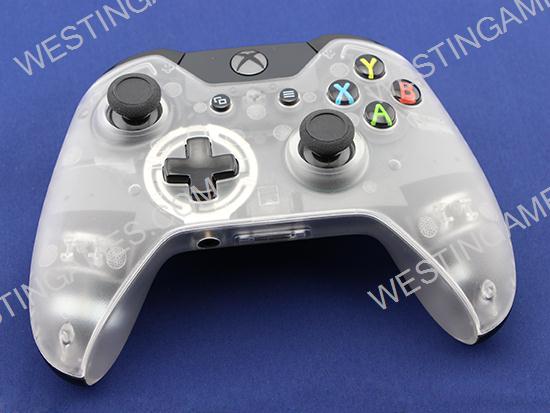 Brand New Wireless Gamepad Controller with 3.5mm Headset Jack for XBOX ONE Transparent Clear (OEM A)