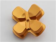 Metal D-PAD Button Cross Key Replacement for PS4 Controller - Gold