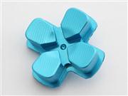 Metal D-PAD Button Cross Key Replacement for PS4 Controller - Blue