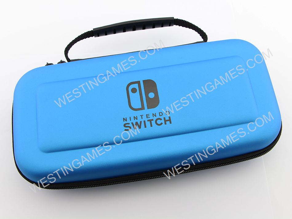 EVA Hard Carrying Case Pouch with Handle for Nintendo NS Switch - Blue