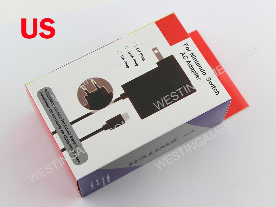 Power AC Adapter Type-C Charger Cord 5V 2.4A for NS Switch Gamapad - US Plug