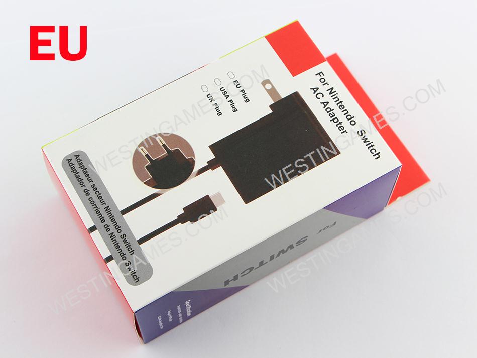 Power AC Adapter Type-C Charger Cord 5V 2.4A for NS Switch Gamapad - EU Plug