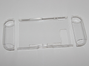 3in1 Transparent Crystal Protecting Cover Case for Nintendo Switch Gamepad - Clear