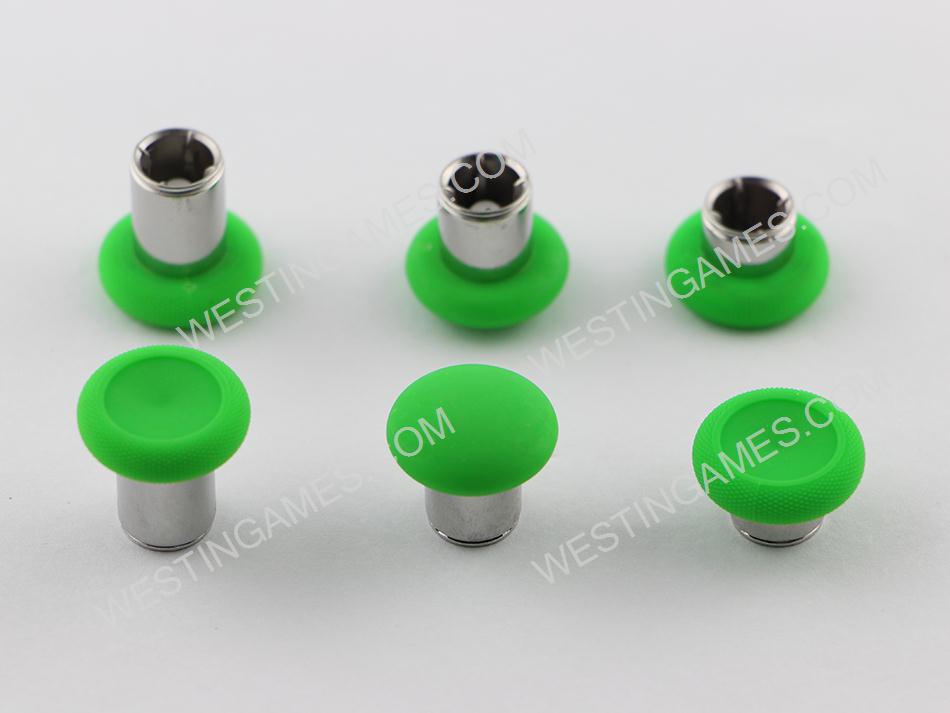 6Pcs Thumbstick Swap Analog Stick Grips Replacement for XBOX ONE Elite Controller - Green