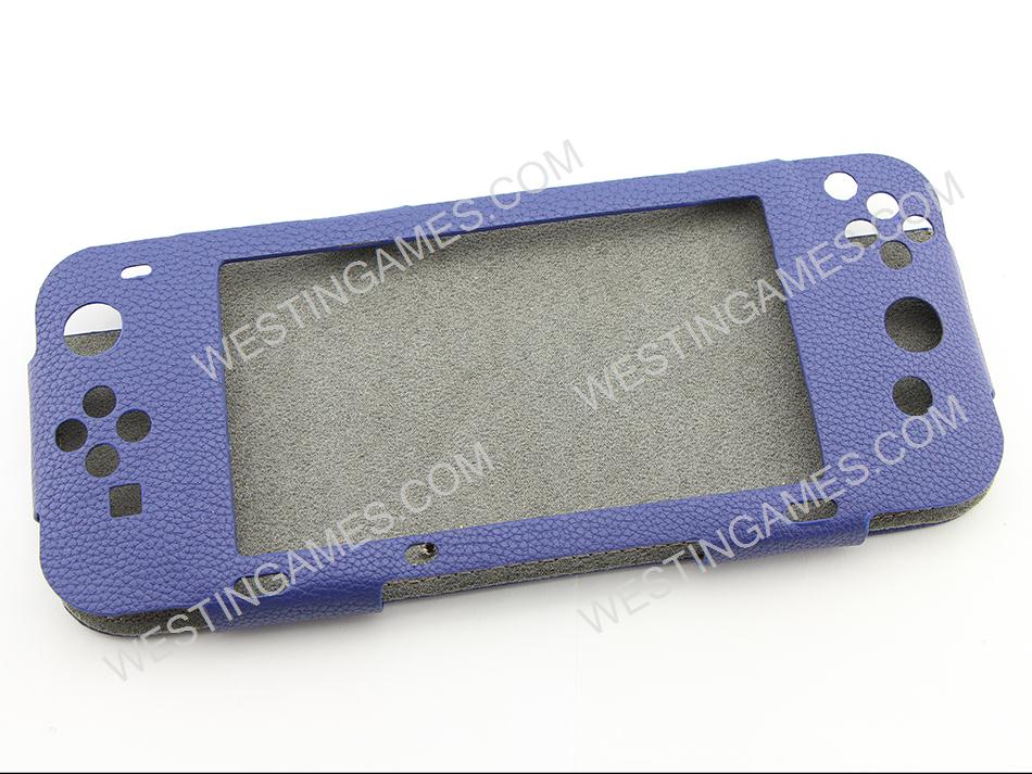 Fashion Leather Anti-slip Protective Cover Case For Nintendo Switch NX 6.2inch Console - Blue