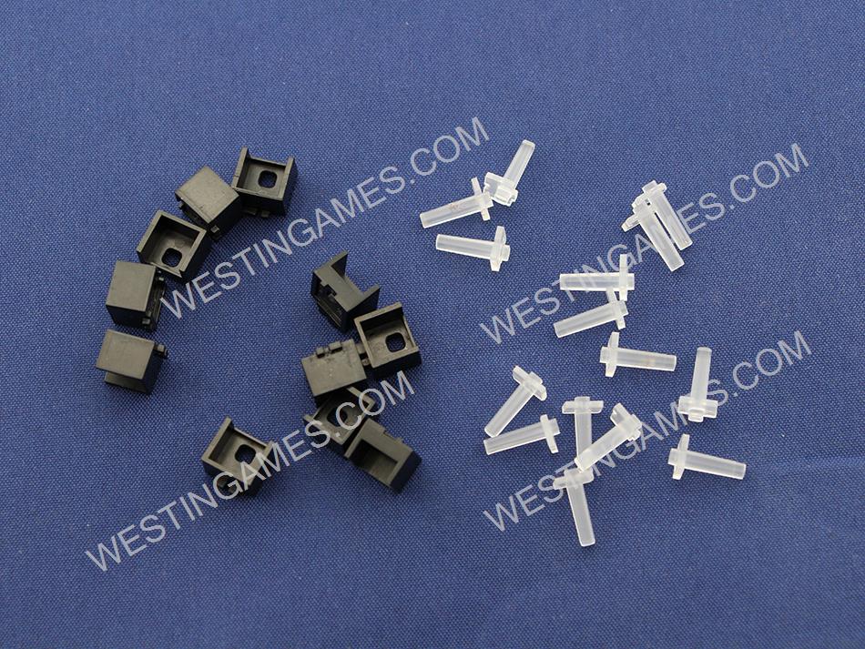 Replacement Original Screen Hinge Lock and LED Diffuser Set for New 3DS XL/LL