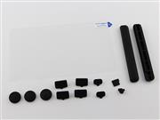 Professional Silicone Rubber Dust-proof Plug Kit and Tempered Glass Protector for NS Switch Conosle 02