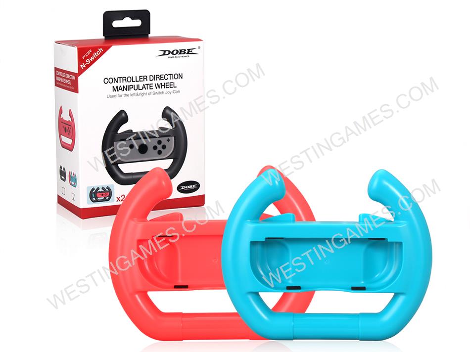 2X Controller Direction Manipulate Wheel for NS Switch Joy-con Gamepad - Red/Blue