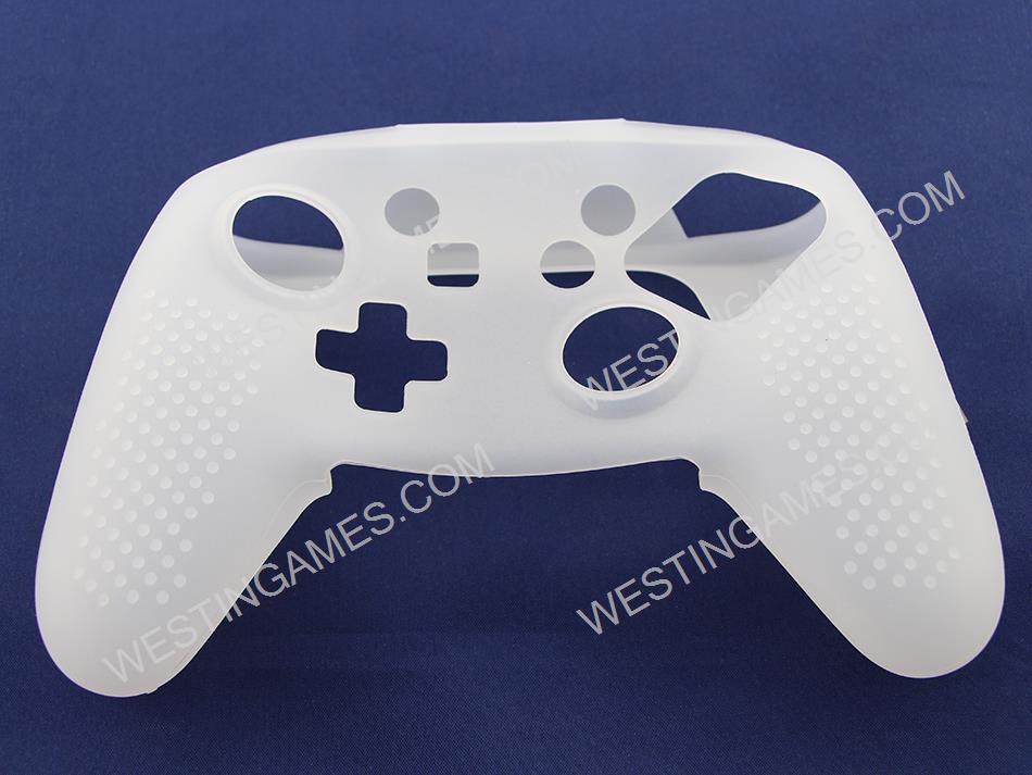 Protective Silicone Skin Case for NS Switch Pro Controller -  White (Nude Packs)