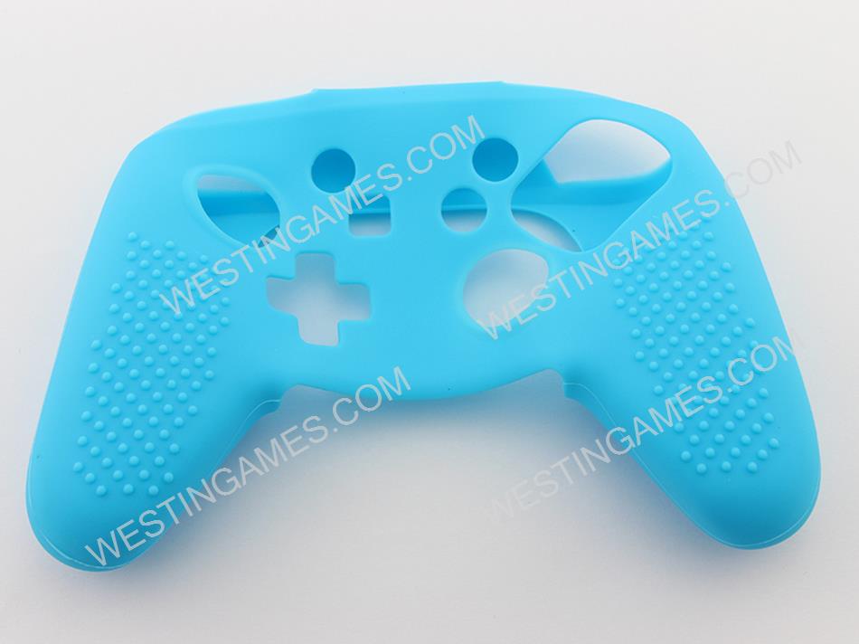 Protective Silicone Skin Case for NS Switch Pro Controller - Blue (Nude Packs)